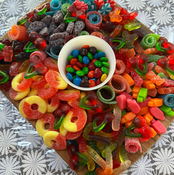 Themed candy and sweets dessert board for birthday party or bridal shower in Marlboro NJ