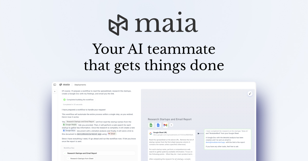 Maia Platform | Documentation