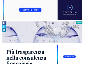 PIU' TRASPARENZA NELLA CONSULENZA FINANZIARIA