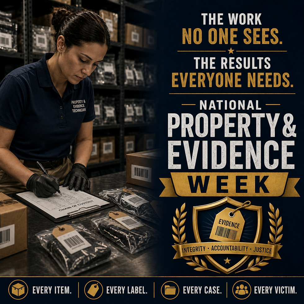 National Property & Evidence Week has come and gone, but our appreciation for the people behind the work hasn’t!