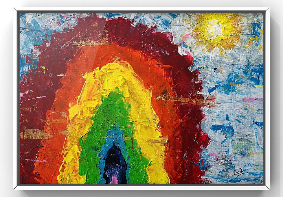 The Rainbow ._ Suzanne Braidy Contemporary Artist _ Abstract Art