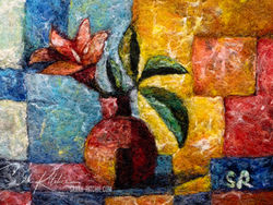 ‘A Moment’ by Sarah Ritchie (small needle-felted fibre painting)