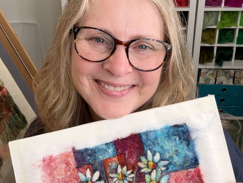 Sarah Ritchie launches her first 10 individual needle-felting fibre painting patterns.