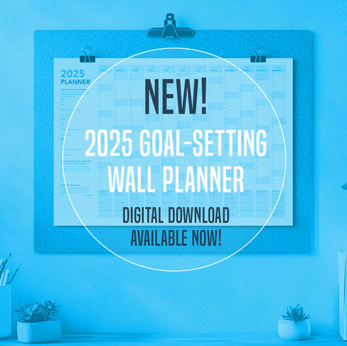 2025 Goal-Setting Wall Planner by Sarah Ritchie