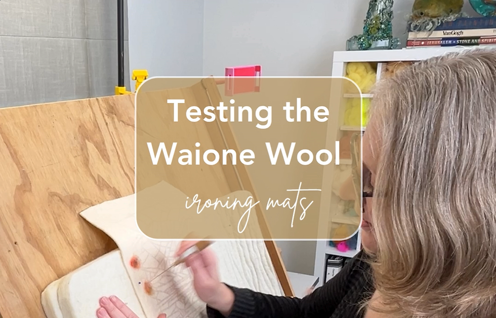 Testing wool pads as an alternative to foam for needle felting | Sarah Ritchie