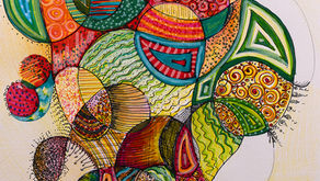 Meditative drawing by Sarah Ritchie