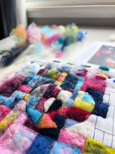 Sarah Ritchie's needle-felting workshop in New Plymouth, July 2026