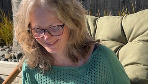 Sarah Ritchie proof reading her next needle-felting book