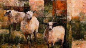 Under Southern Skies II, needle-felted fibre painting by Sarah Ritchie