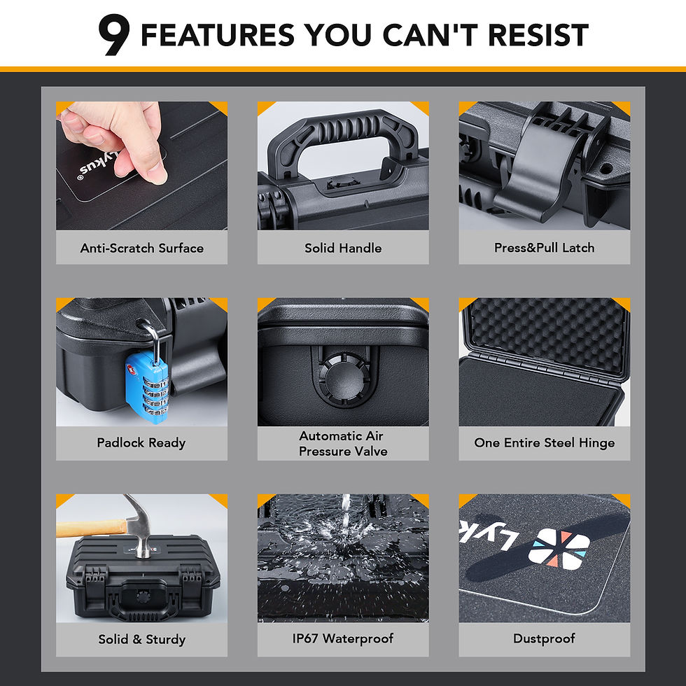 Thumbnail: Lykus HC-4010 Waterproof Hard Case