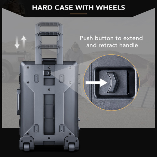 Lykus HC-5230 Waterproof Hard Case with Wheels | Lykus