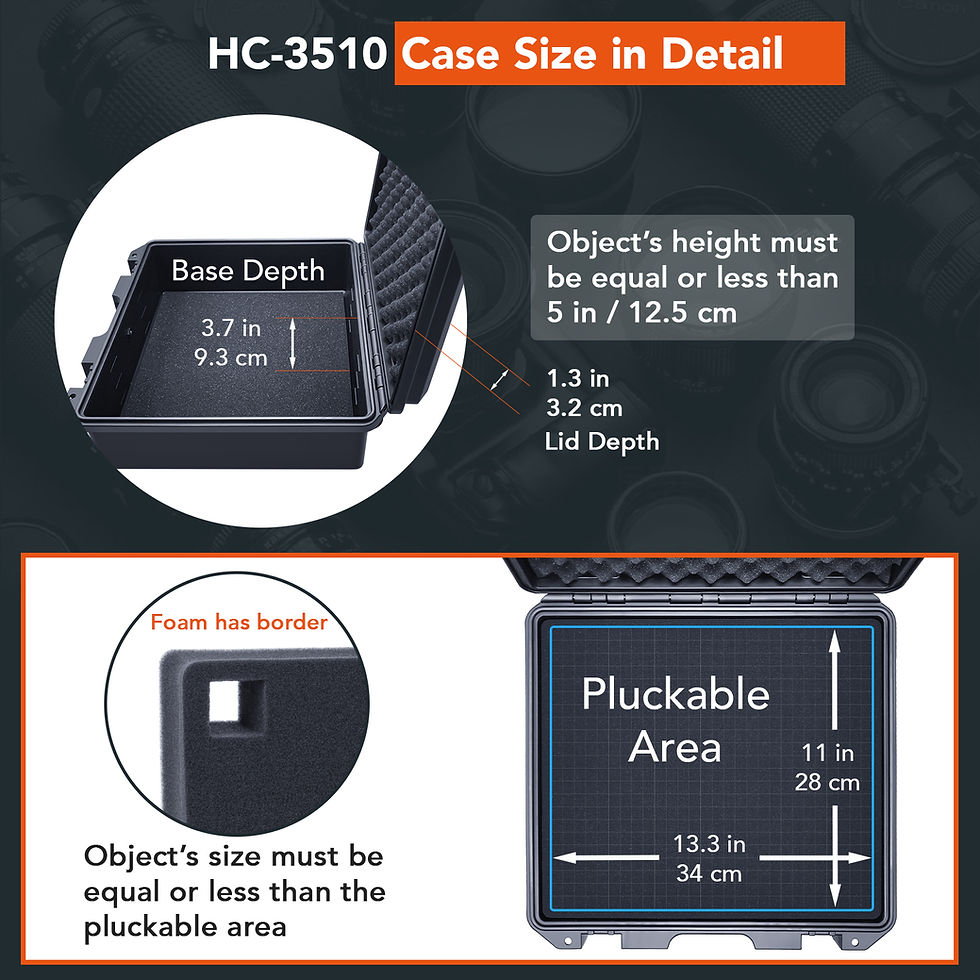 Thumbnail: Lykus HC-3510 Waterproof Hard Case