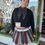 Thumbnail: Pleated Mini Skirt with Button-On Ties