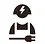 electrician icon vector