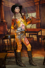 Leiji Matsumoto bodypainting manidiplotter proaiir italia