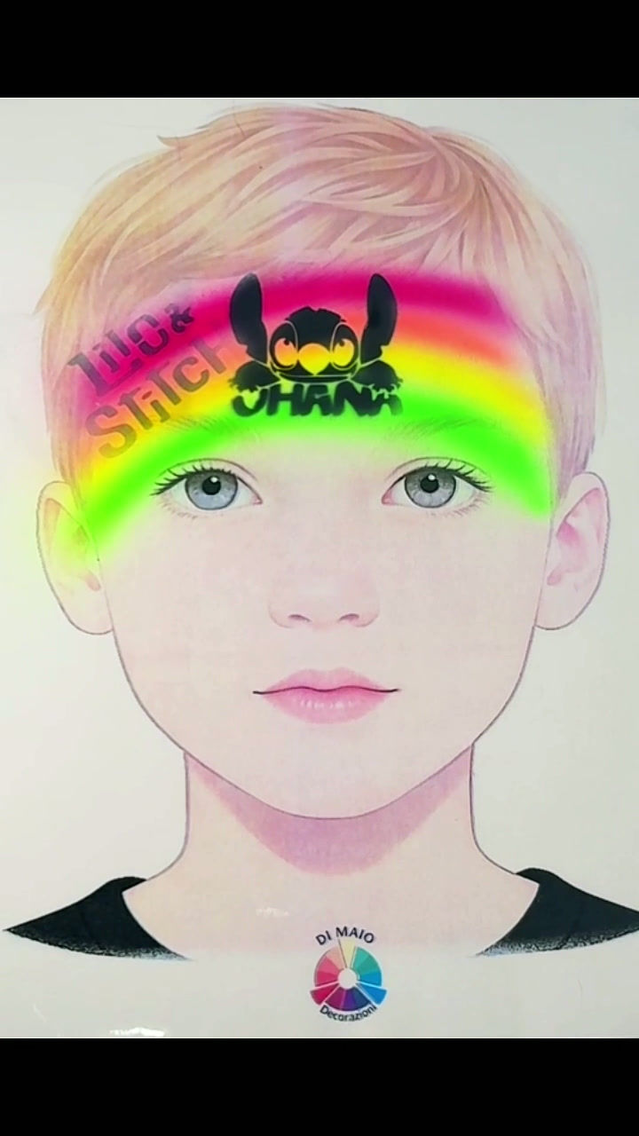 Thumbnail: Stencil Stitch Set (4 soggetti) | Face Painting