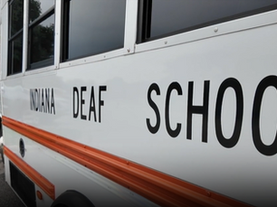 school bus, indiana deaf school