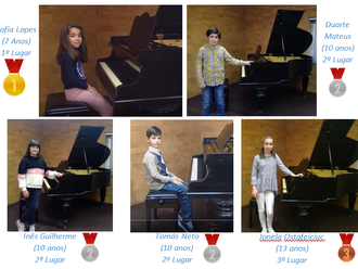 Alunos da Classe de Piano ganham 1º, 2º e 3º prémio em Concurso nos Emirados Unidos