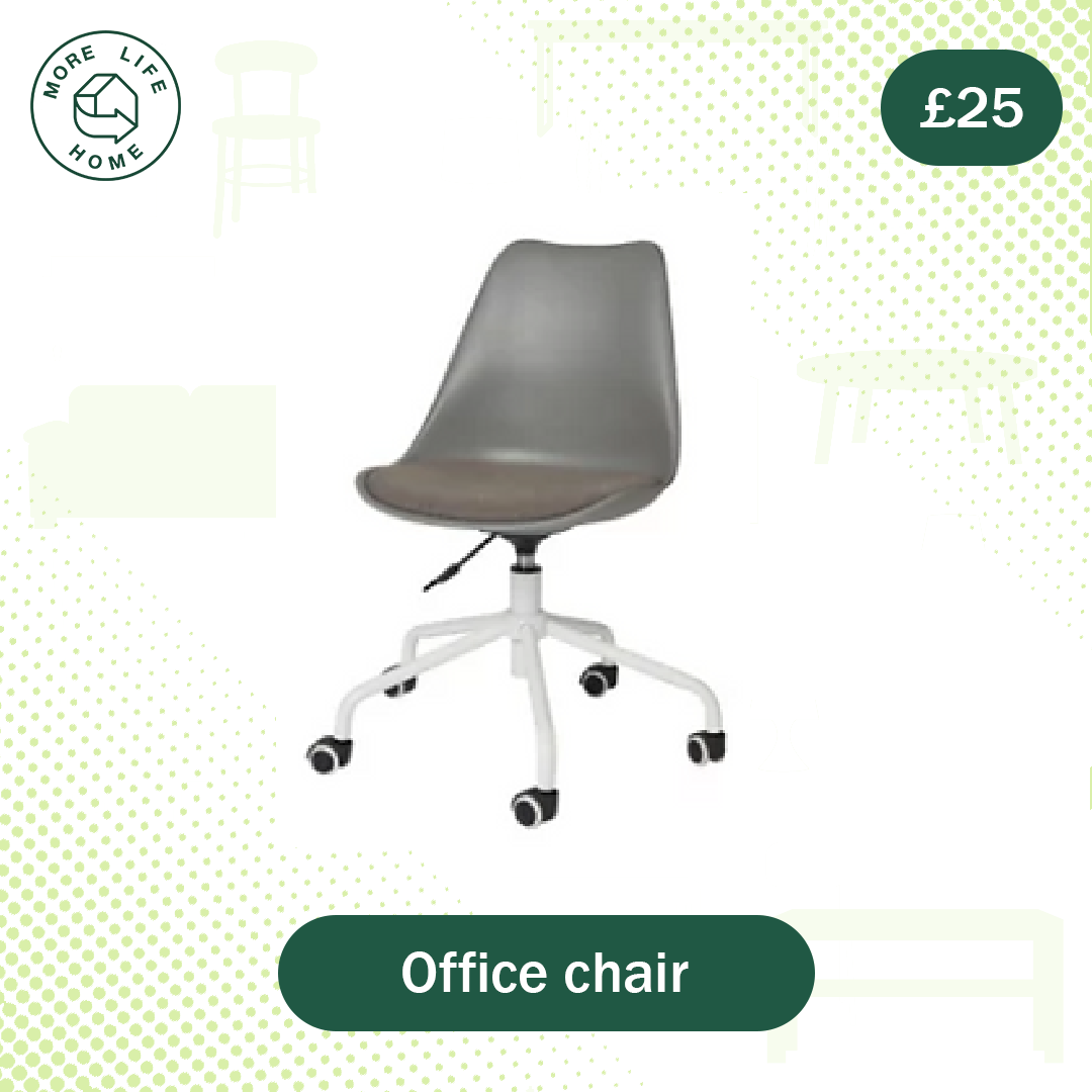 Office chair (un-boxed) Grey and White