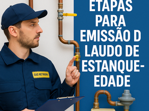 Etapas para Emissão de Laudo de Estanqueidade em Tubulação de Gás