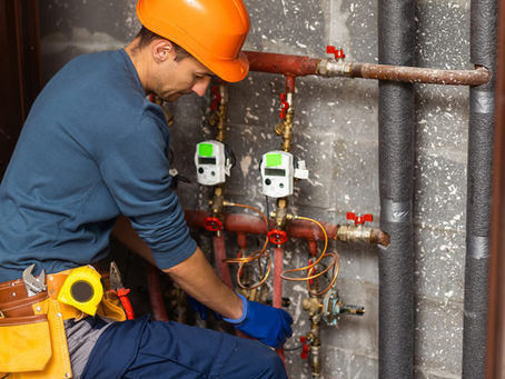 Passo a passo da tubulação de gás em comércio.