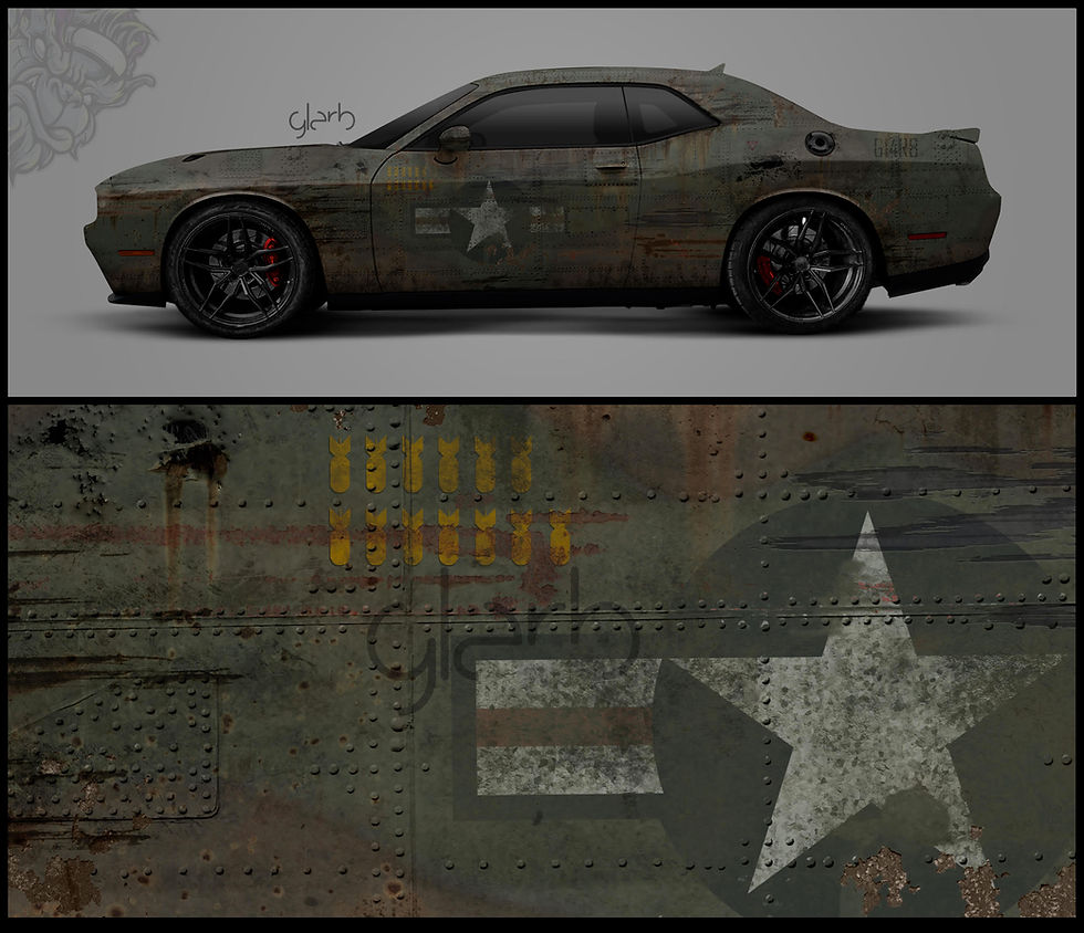 dodge challenger wrap miami