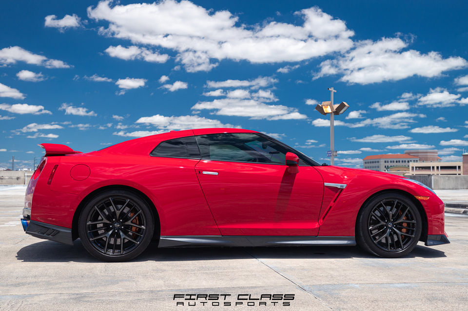 Nissan GTR PPF track package with ceramic pro paint treatment in Miami