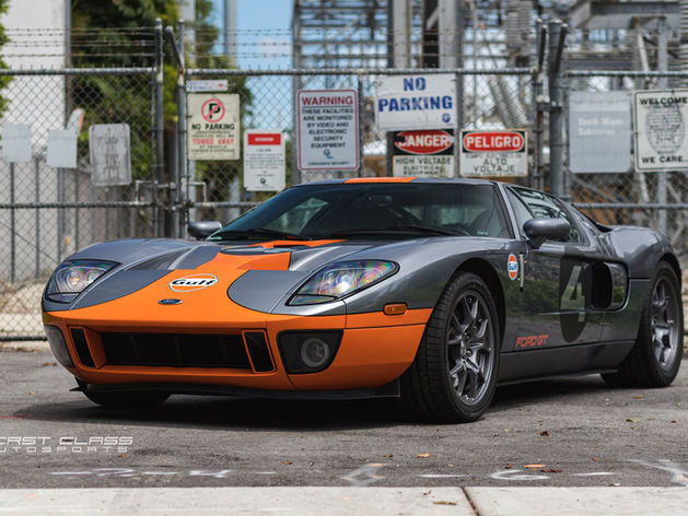 Ford gt custom car wrap miami