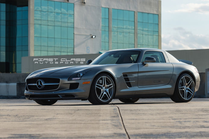 Rare Mercedes SLS AMG ceramic pro and paint correction service in Miami