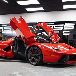 The Ferrari LaFerrari at First Class Autosports for Paint protection film