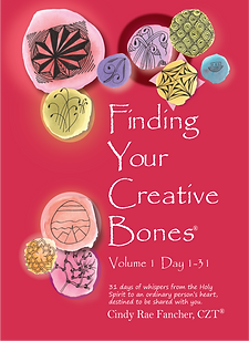 Paperback Book Cover of Finding Your Creative Bones Volume 1 Day 1-31 Devotional and Journal