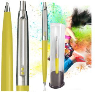 Bolígrafo Inoxcrom B55 Fiesta amarillo E-tubo