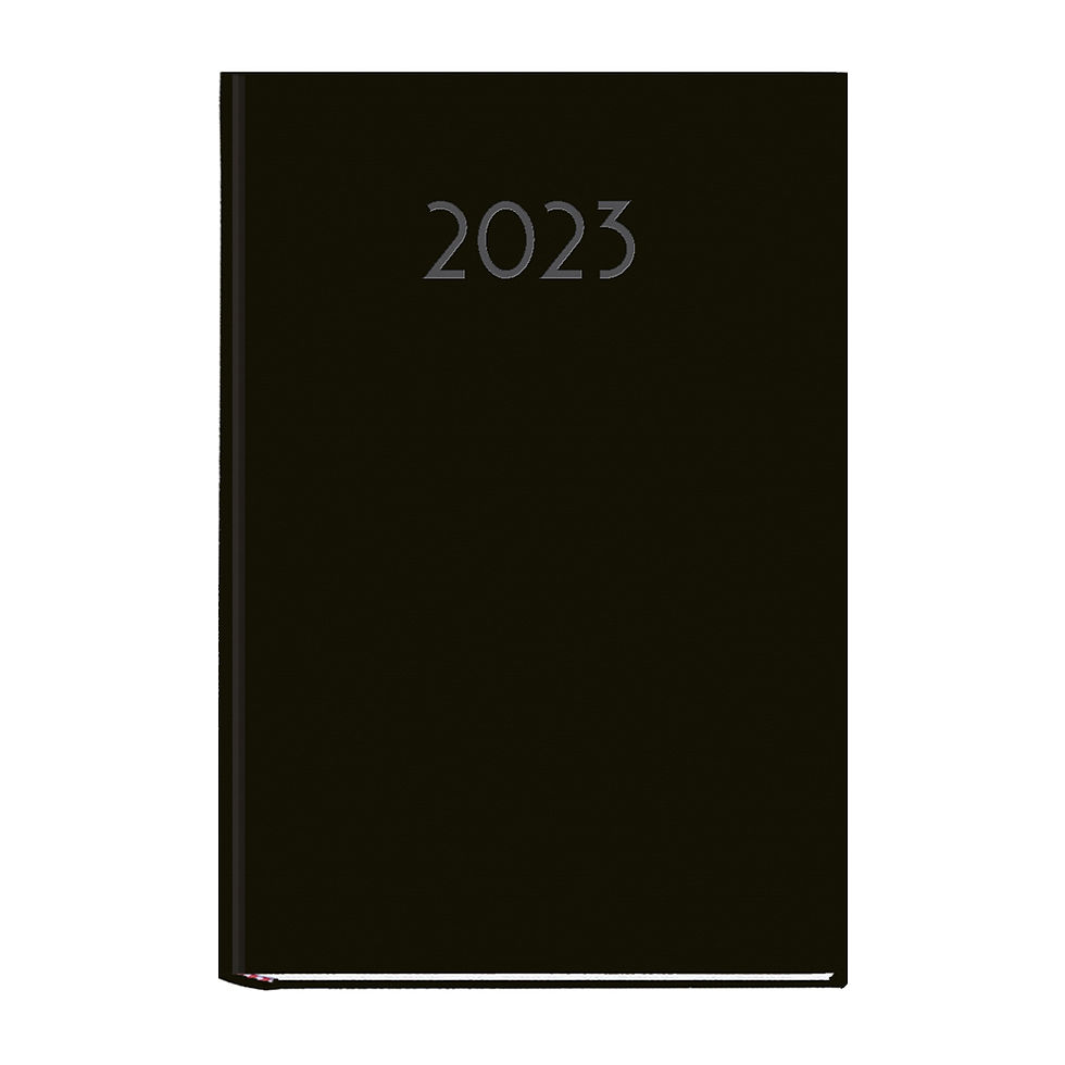 Agenda Myrga Peñafiel 1 Día Página 14,5 X 21 Cm. Color Negro