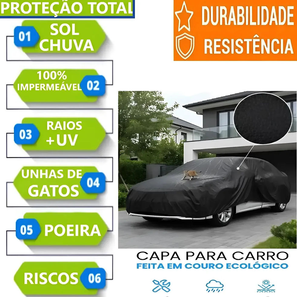 Miniatura: Capa Automotiva Cobrir Carro Couro Ecológico Anti-gato P M G
