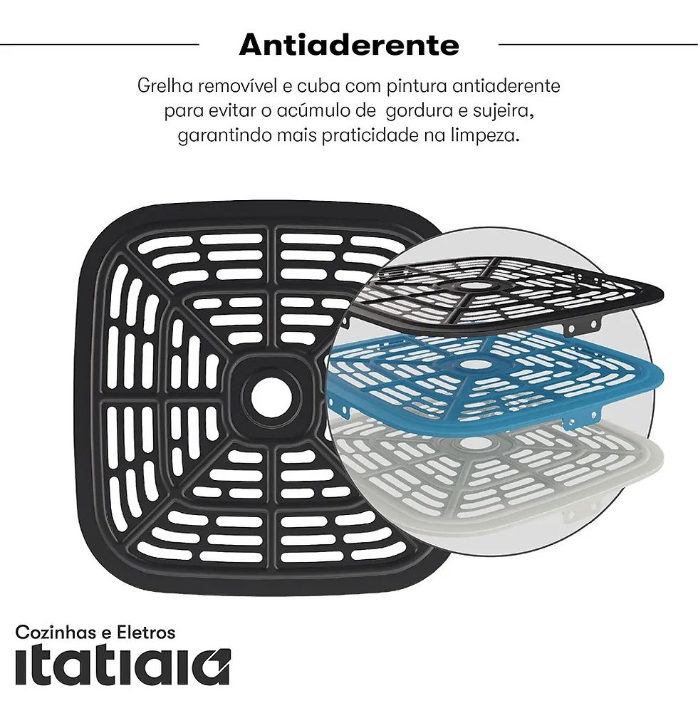 Miniatura: Air fryer Itatiaia AFITA AFITA1035A de 3.5L preto