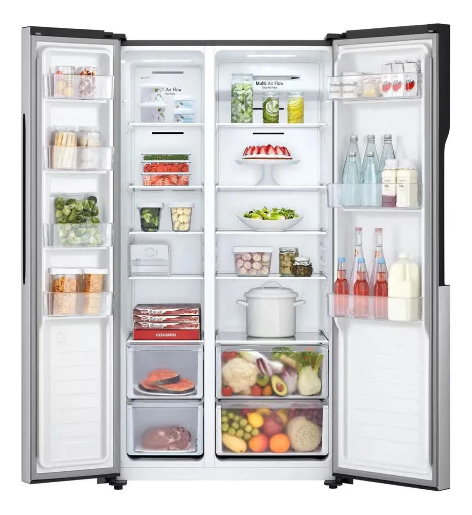 Miniatura: Geladeira LG Side By Side 519l Inox Look Frost Frost Free Inox