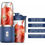 Miniatura: Mini Liquidificador 2 Copos Portátil Mixer Recarregável 6 Lâminas Batedor Sheike