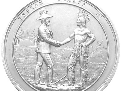 Treaty medal blank 1873