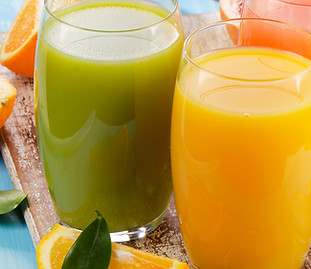 Colorful Fruit Juices
