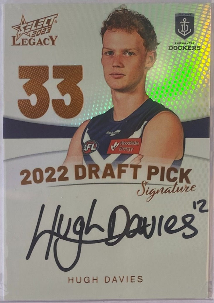 2023 AFL SELECT LEGACY 2022 DRAFT PICK COPPER