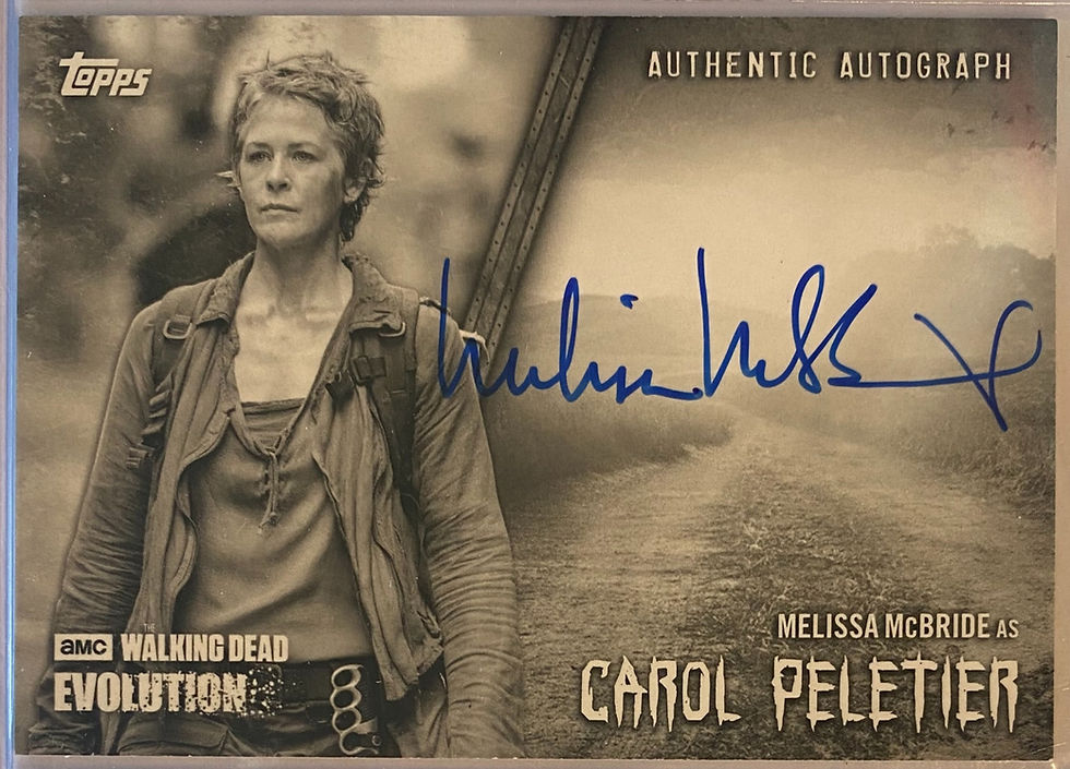 THE WALKING DEAD EVOLUTION AUTOGRAPH CARD