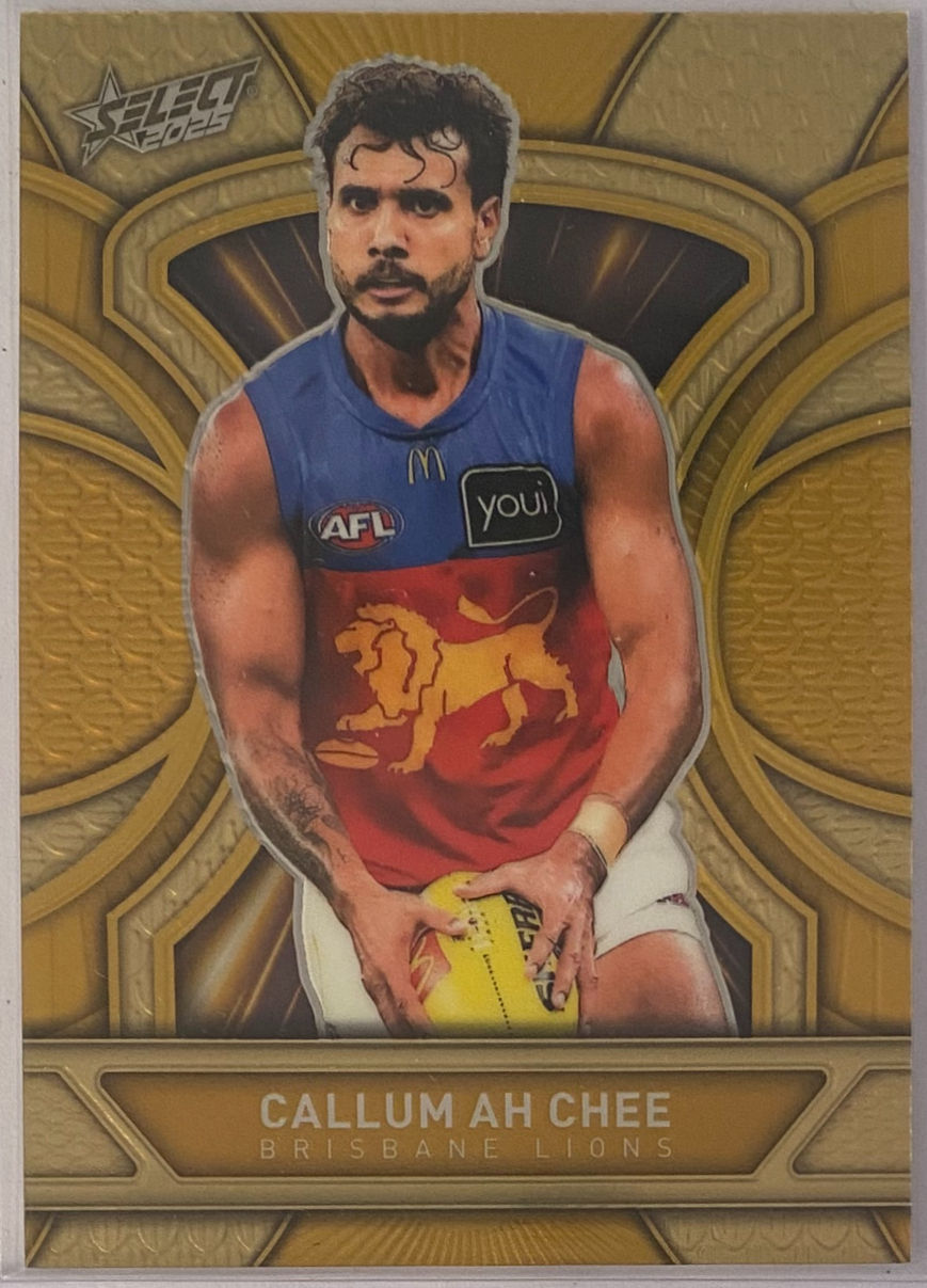 2025 AFL SELECT FOOTY STARS GOLD DRAGON SCALES CALLUM AH CHEE