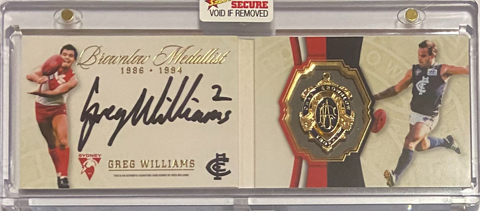 2024 AFL SELECT BROWNLOW MEDALLIST SERIES GREG WILLIAMS