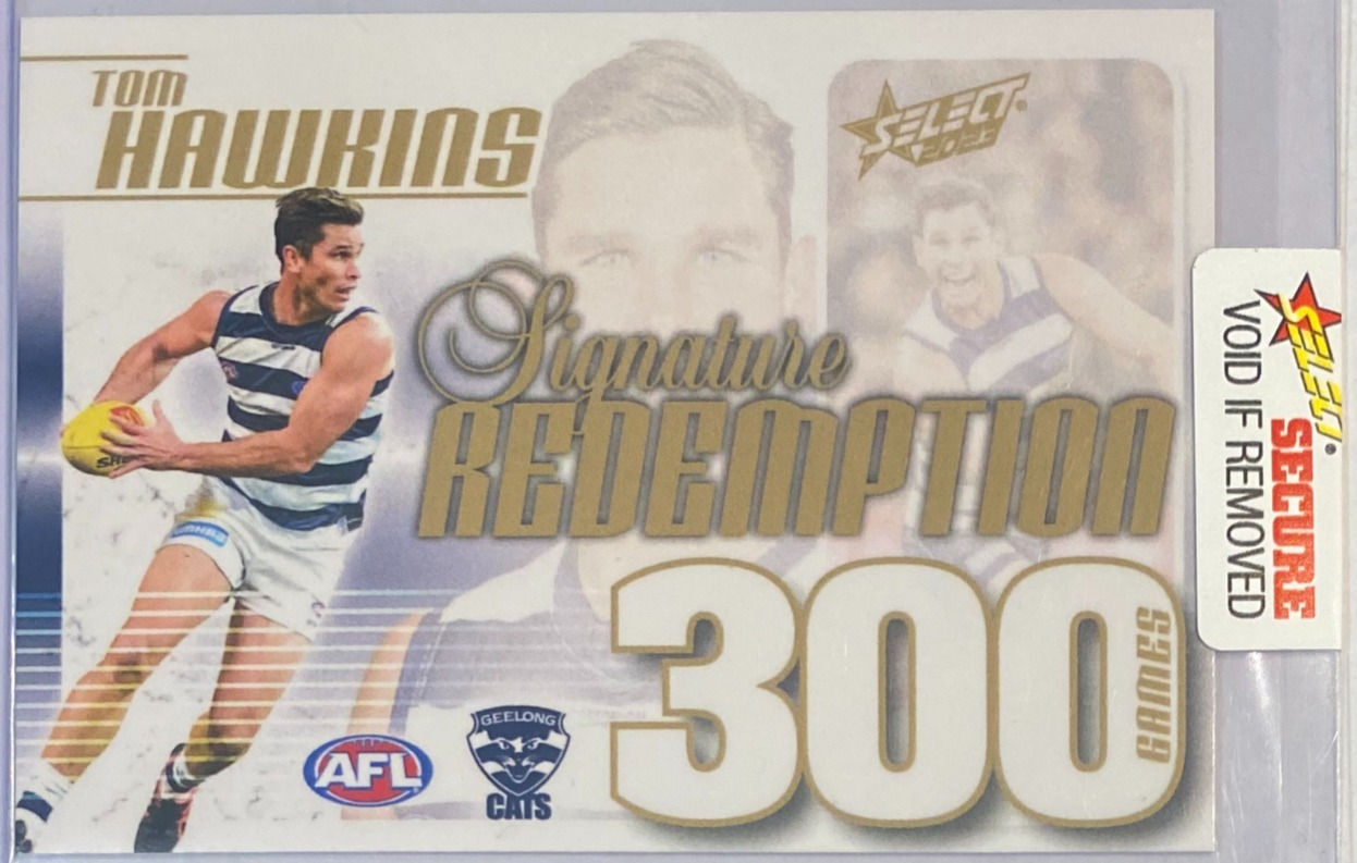 2023 AFL SELECT FOOTY STARS SIGNATURE REDEMPTION CASE CARD 300