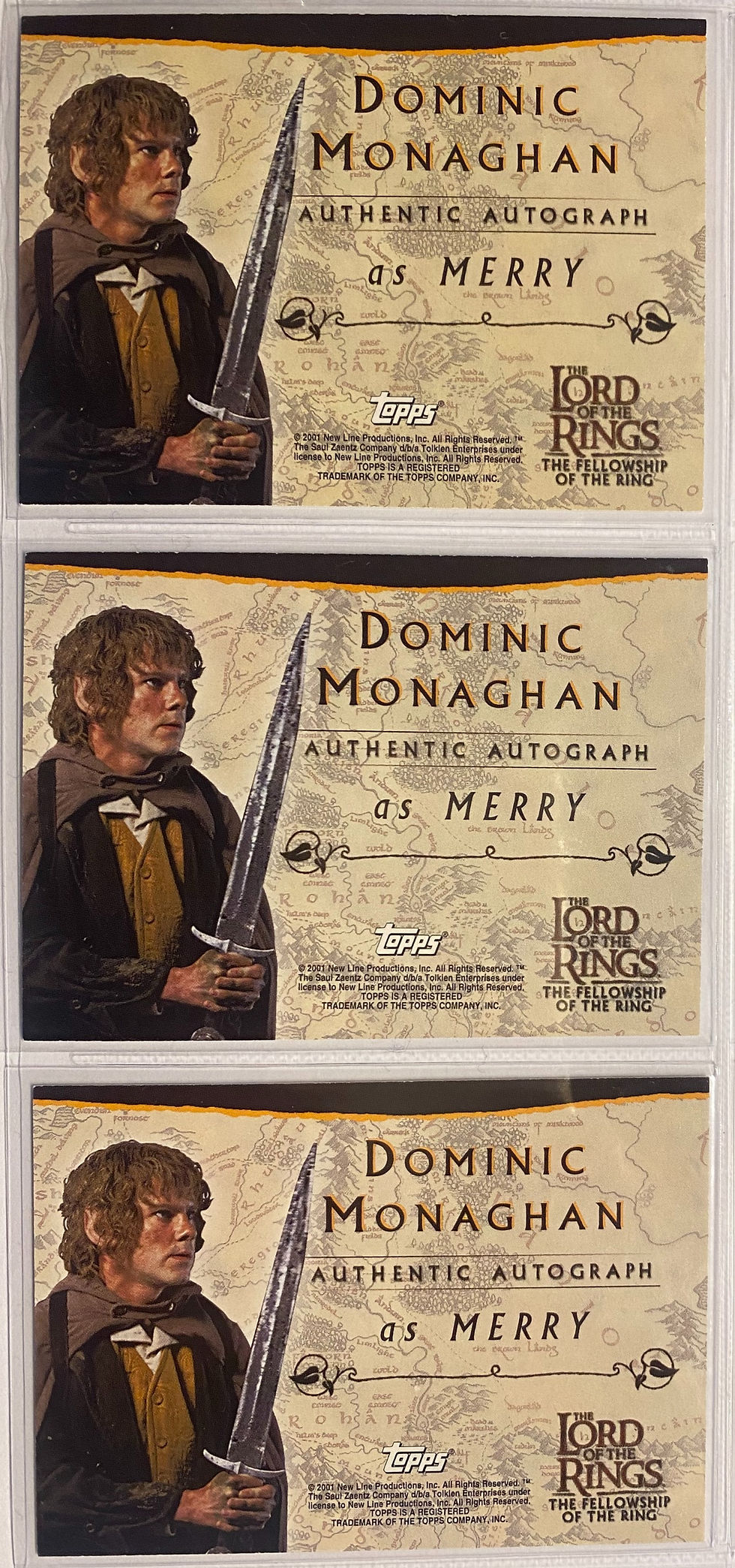 Thumbnail: 2001 THE LORD OF THE RINGS AUTOGRAPHS CARDS