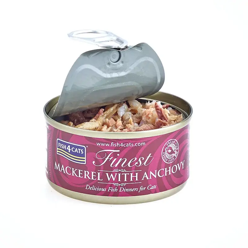 Fish 4 Cats Mackerel with Anchovy  70g