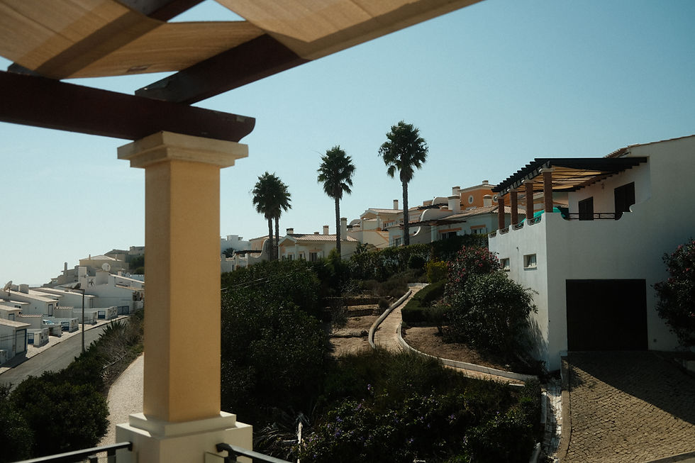 Mediterranean-style villas with palm trees and sea views — Costa del Sol real estate