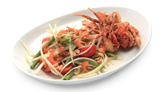 Som Tum with soft shell crab (I)