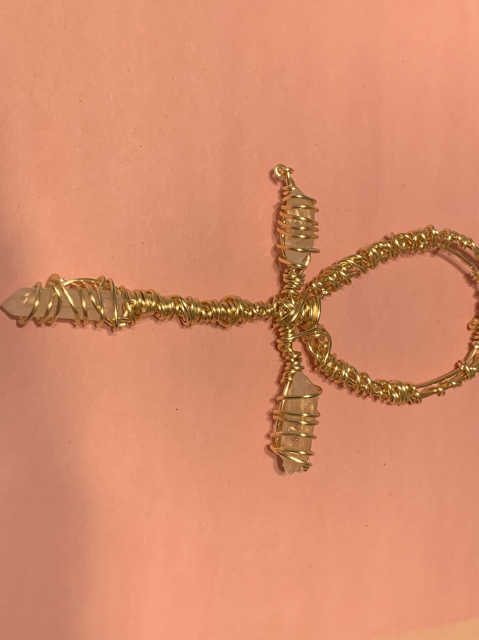 Thumbnail: CKU Clear Quartz’s Ankh Wand Pendant