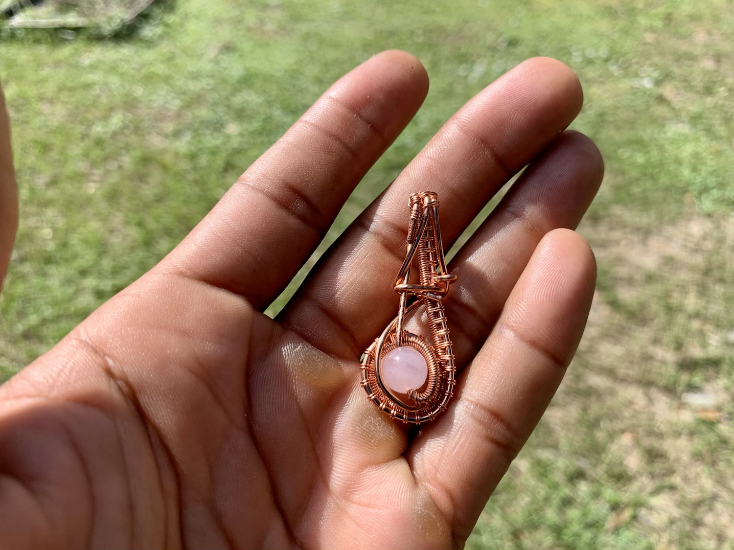 CKU ROSE QUARTZ PENDANT